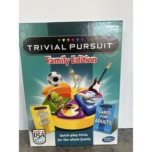 2013 Trivial Pursuit Family Edition Game Hasbro Complete In Box